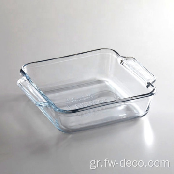 Premium 8 &quot;Clear Glass Square Baking